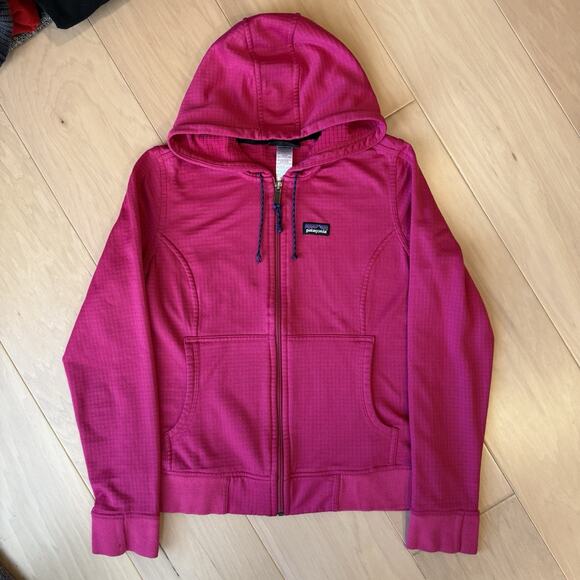 Patagonia Upslope Hoody Women's Medium Pink R1 Lightweight Full Zip Outerwear - Picture 2 of 10